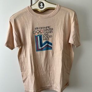 Vintage T Shirt Winter Olympics Lake Placid 1980 Medium